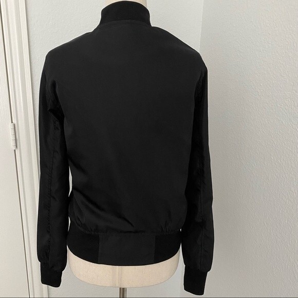 Rue 21 Motorcycle Bomber Biker Style Jacket Criss Cross Streetwear Trendy Size S - Picture 4 of 11